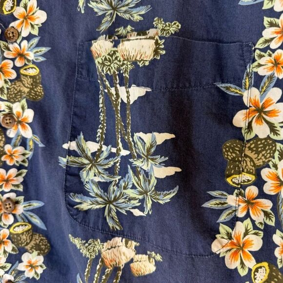 Old Navy Hawaiian Button Down Short Sleeve 100% Cotton Shirt Men’s Size XL - Picture 3 of 6